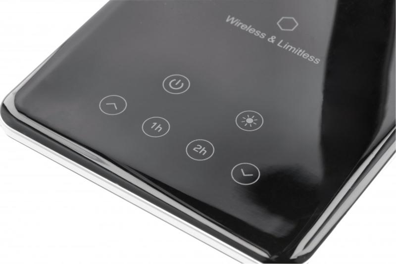 Lâmpada de Mesa Decorativa Tritton 6W 340lm AC220-240V 4-CCT Carregamento Sem Fio USB PF>0,5 RA>80 preto 1208962518