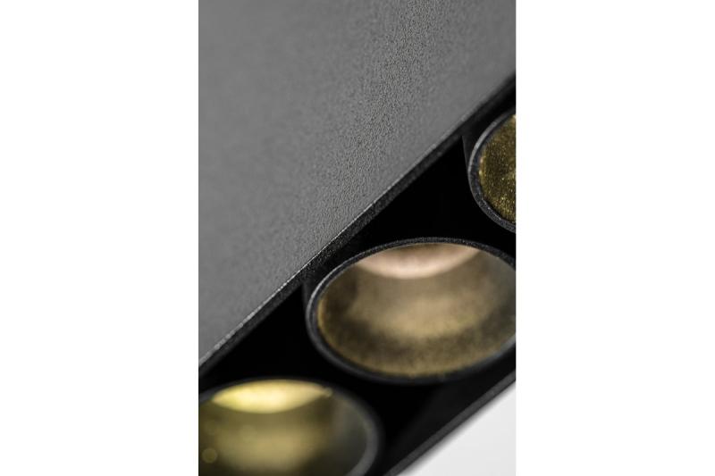 Luminária LED Decorativa ARTEMIDA 15W 1420lm AC220-240V 50/60 Hz PF>0,9 Ra≥80 IP20 IK08 4000K 38° retangular preta. 1208962640