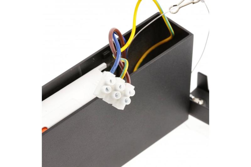 Luminária LED Decorativa ARTEMIDA 15W 1420lm AC220-240V 50/60 Hz PF>0,9 Ra≥80 IP20 IK08 4000K 38° retangular preta. 1208962640