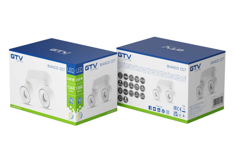 Luminária LED Decorativa BIANCO CCT 16W 680lm AC220-240V 50/60 Hz Ra≥80 IP20 36° 2700/3300/4000K redonda, branca. 1208962673