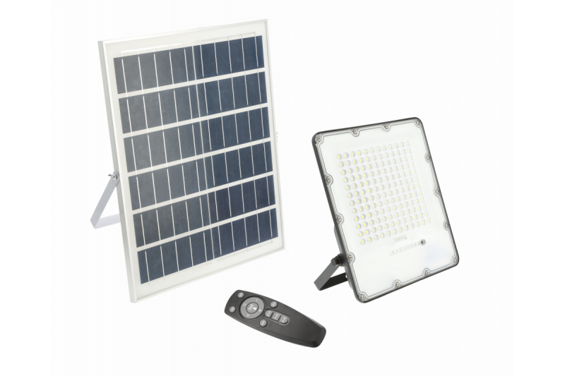 Holofote LED BRAVOS, 200W, 2000lm, 6400K, IP65, 120°, painel solar, controle remoto, 3y 1208962683