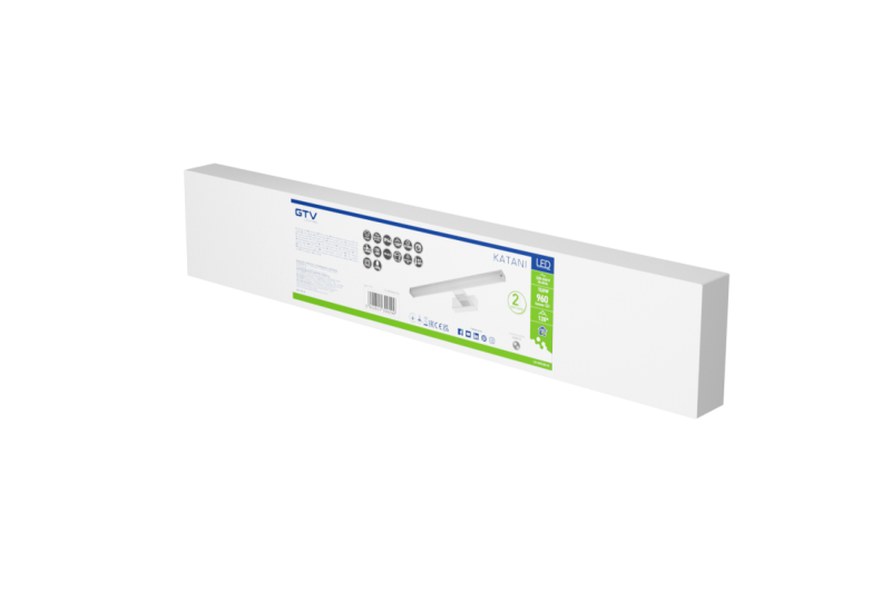 Decor Luminária Led Catania 600mm 12W AC220-240V 50/60Hz 4000K IP44 RA >80 960lm Cromado. 1208962886