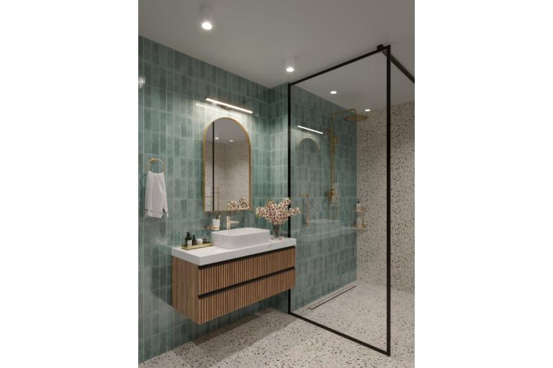 Decor Luminária Led Catania 600mm 12W AC220-240V 50/60Hz 4000K IP44 RA >80 960lm Cromado. 1208962886