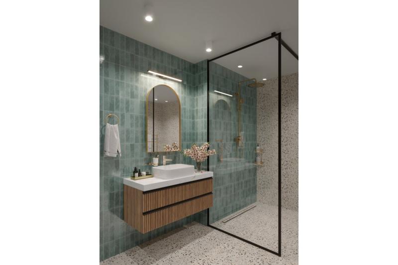 Decoração Led luminária Catania 600mm 12W AC220-240V 50/60Hz 4000K IP44 RA >80 960lm Preto 1208962887