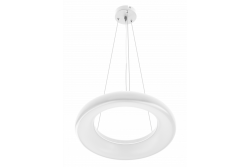 Luminária LED Decorativa LEON 35W 3200lm AC220-240V 50/60Hz 120° IP40 4000K suspensa/teto branco. 1208962911