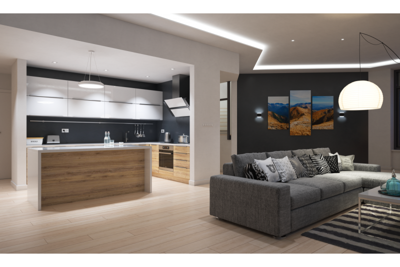 Luminária LED Decorativa LEON 35W 3200lm AC220-240V 50/60Hz 120° IP40 4000K suspensa/teto branco. 1208962911