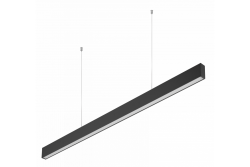 Decoração de LED luminária suspensa LIVIA 40W 3600lm AC220-240V 50-60Hz 100° RA>80 IP20 AL/PC 4000K 120cm preto. 1208962913