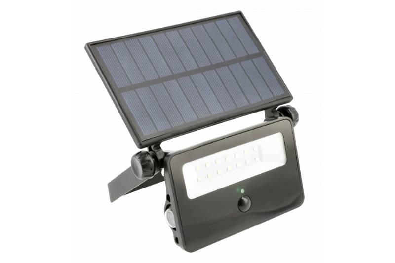 Holofote LED Solar LUMOS, com sensor de movimento, 10W, 850lm, 6400K, IP65, 120°, painel solar, 3y 1208962938