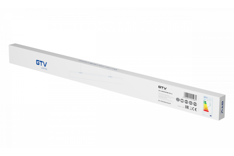 Luminária linear LED decorativa LUNA-A 40W 3200lm AC220-240V 50-60Hz 100° RA>80 IP20 AL/PC 4000K 120cm branco. 1208962940