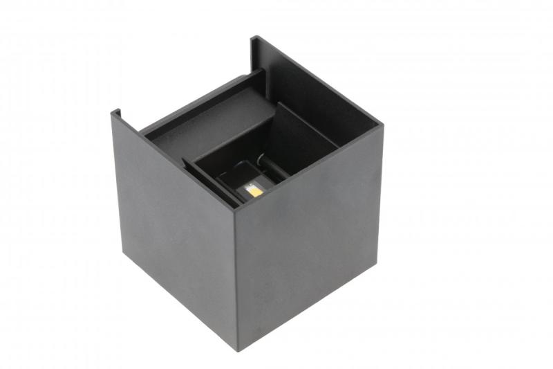 Decoração MISSOURI-K Lâmpada LED 7W 540lm AC220-240V 50/60 Hz PF>0.5 Ra≥80 IP54 IK08 4000K quadrado preto. 1208962994