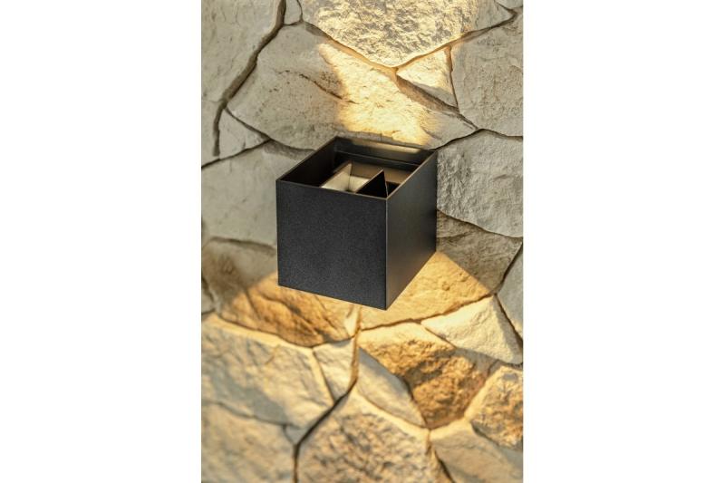 Decoração MISSOURI-K Lâmpada LED 7W 540lm AC220-240V 50/60 Hz PF>0.5 Ra≥80 IP54 IK08 4000K quadrado preto. 1208962994