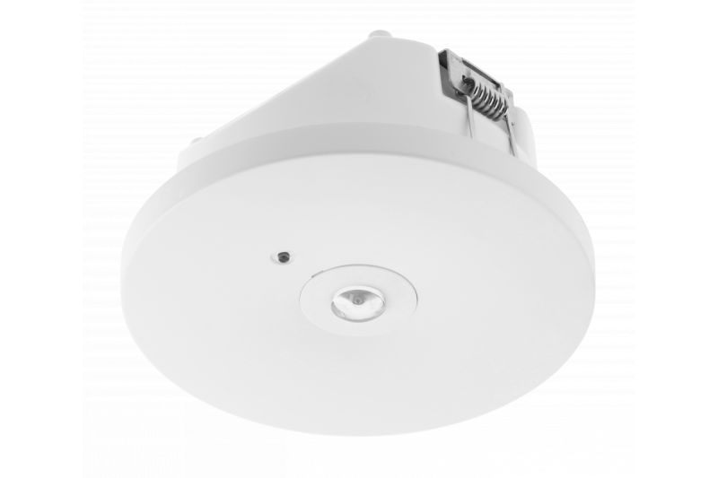 Luminária de emergência OGLA LED, 3W, 200lm, AC220-240V, 50-60Hz, IP20, 6400K, 3H, tarefa única, botão TESTE 1208963016