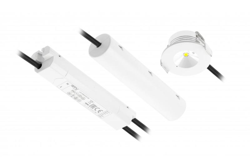 Lâmpada de emergência LED OMAHA-3, 3W, 300lm, AC220-240V, 50-60Hz, IP20, 3h, 6400K, uso único, BOTÃO DE TESTE 1208963024