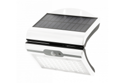 RAMOS Luminária de Fachada Solar com Sensor de Movimento/Anoitecer, 50W, 300lm, 3,7V 1800mAh, IP44, 6000K, branco 1208963114