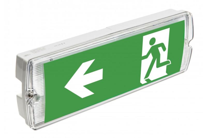 Luminária de emergência LED SAHER-3 LED DUO, 3W, 300lm, AC220-240V, 50-60Hz, IP65, 3h, 6400K 1208963123