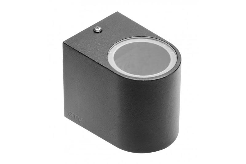 Arandela Decorativa de Parede unidirecional TIAGO GU10 MÁX. 35W IP54 AC220-240V 50/60Hz preta. 1208963205