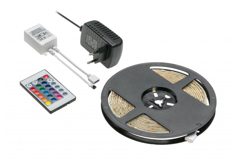 Kit de Fita LED RGB Decor 5m 150LED com Controlador IR 1208963293