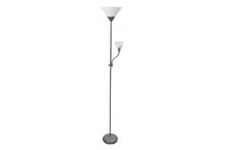 Luminária de chão Decor BENFICA 2 max 60W - E27 max 40W - E14 AC220-240V 50/60Hz cinza. 1208963347