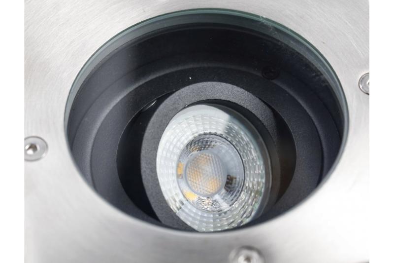 Decor INRUN LUMINÁRIA BETA-O com ângulo ajustável máx. 50 W GU10 IP67 AC220-240V 50/60Hz inox. 1208963698