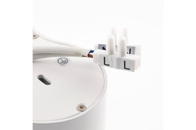 Luminária de Teto Decorativa AVEIRO DUO alumínio 160x80x85mm IP20 máx 20W*2 redonda branca. 1208963827