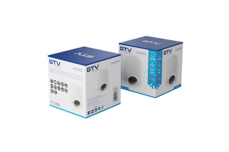 Luminária de Teto Decorativa AVEIRO alumínio 80x85mm IP20 max 20W redonda branca. 1208963831