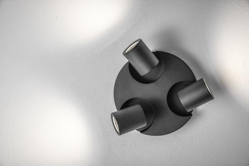 Luminária de Teto Decorativa BLINK II máx. 250V 50/60 Hz GU10 máx. 20W*3 IP 20 triplo preto 1208963848