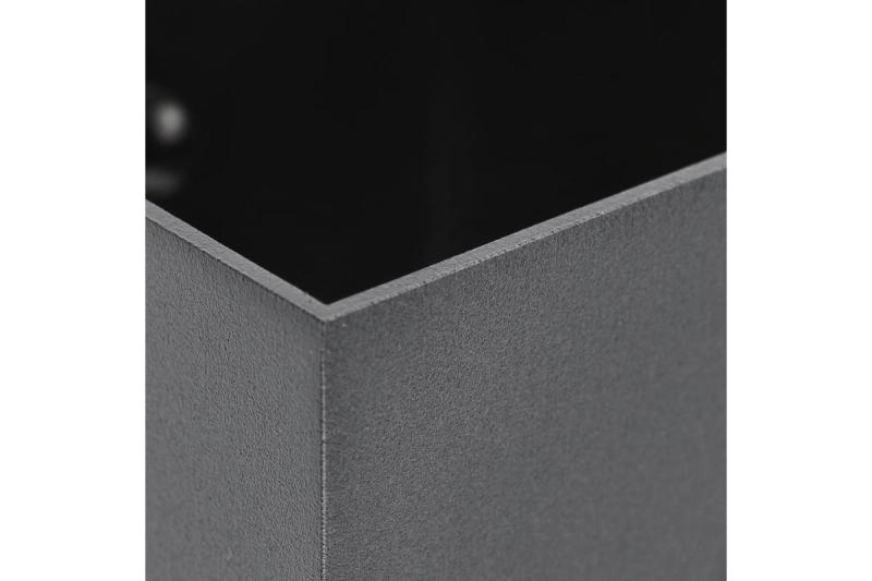 Luminária de parede decorativa CAMPIONE alumínio G9 IP20 máx. 40W IP20 quadrada preta. 1208963849