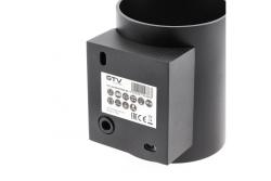 Luminária de parede decorativa CAMPIONE alumínio G9 IP20 máx. 40W IP20 redonda preta. 1208963851