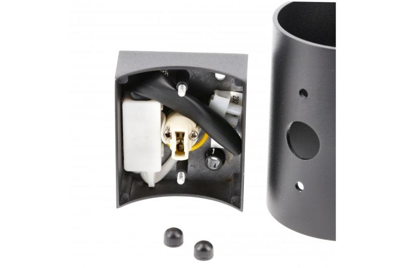 Luminária de parede decorativa CAMPIONE alumínio G9 IP20 máx. 40W IP20 redonda preta. 1208963851