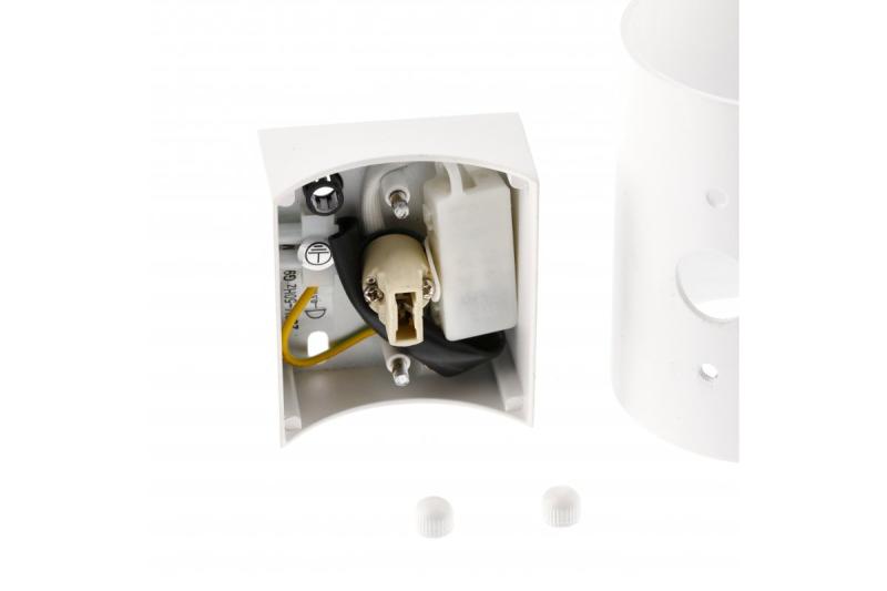 Luminária de parede decorativa CAMPIONE alumínio G9 IP20 máx. 40W IP20 redonda branca. 1208963852