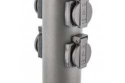 Pilar Decorativo de Jardim CORTA-P 36 IP54 AC220-240V 50-60Hz 4*Tomadas Schuko máx. 3500W cor grafite. 1208963859