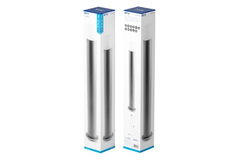 Decoração Luminária de Jardim CORTA-P 80 E27 MÁX.25W IP44 AC220-240V 50-60Hz poste antracite. 1208963863