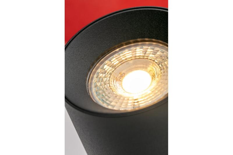 Armatura de Teto Decorativa FARGO 2 alumínio 70x166mm IP20 max 20W redonda preta. 1208963880