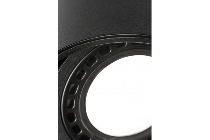 Luminária de teto Decor ISUMI com ângulo ajustável, alumínio 130x100 IP20 ES111 GU10 redonda preta. 1208963894