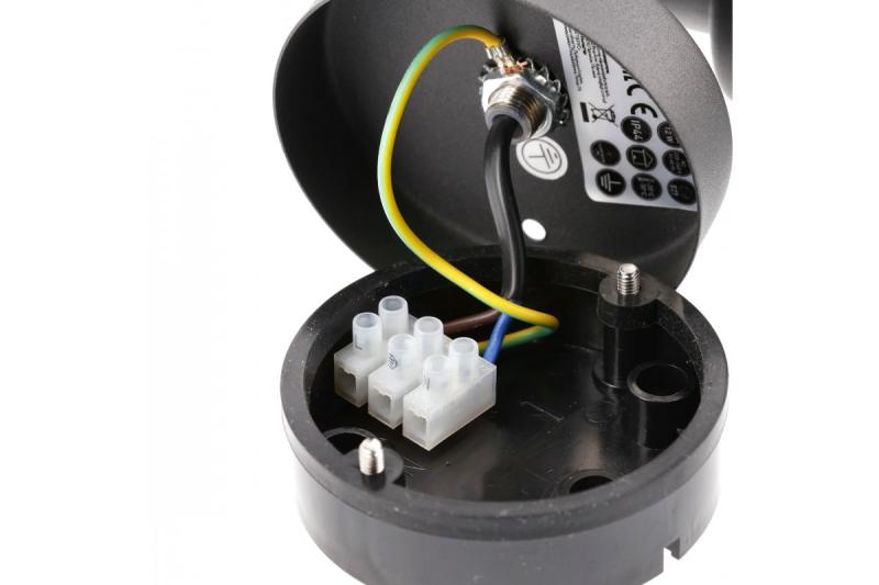 Luminária de jardim Decor KERTA-A E27 MAX.12W IP44 AC220-240V 50-60Hz, aplique simples, parte superior grafite. 1208963906