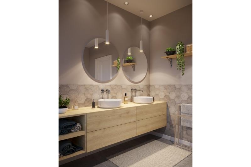 Decoração Luz suspensa LAGOS GU10 alumínio IP20 máx. 20W branco 1208963910