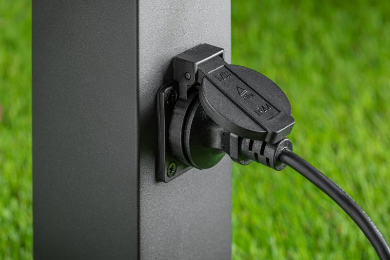 Armatura de Jardim Decorativa LARGO-P 50 E27 MÁX.15W IP44 AC220-240V 50-60Hz máx. 2500W poste de montagem grafite. 1208963919