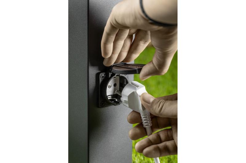 Armatura de Jardim Decorativa LARGO-P 50 E27 MÁX.15W IP44 AC220-240V 50-60Hz máx. 2500W poste de montagem grafite. 1208963919