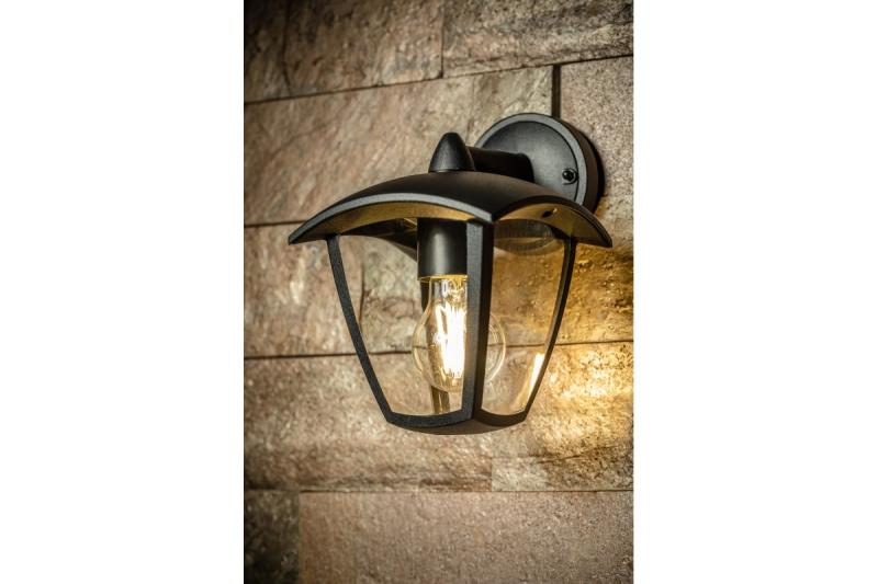 Luminária de Jardim Decorativa MARINA-AD E27 MÁX.20W IP54 AC220-240V 50-60Hz arandela inferior reta preta. 1208963929