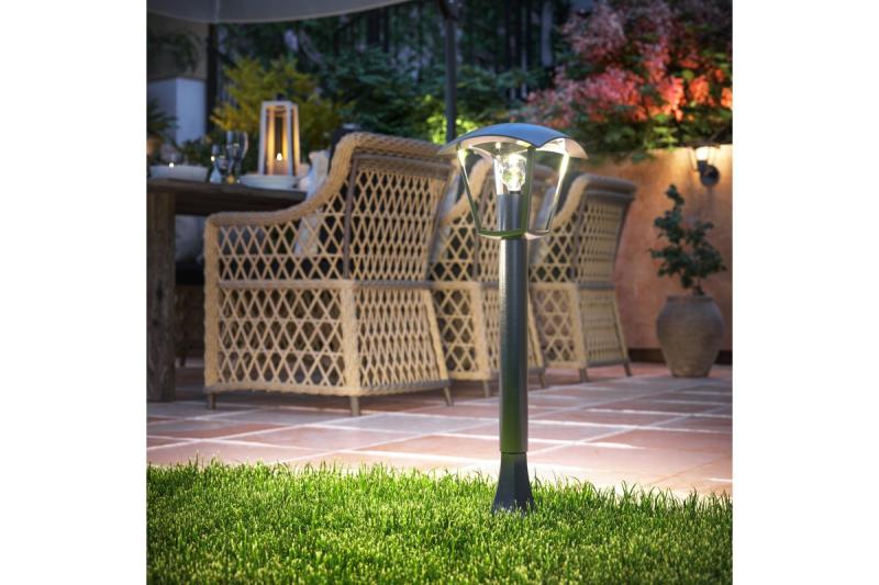 Decoração Luminária de Jardim MARINA-P E27 MÁX.20W IP54 AC220-240V 50-60Hz coluna preta 1208963931