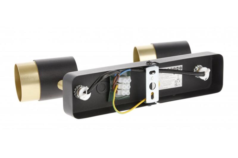 Armatura de Teto Decorativa ORIO alumínio 24,0x5,5x14,0 IP20 2*GU10 máx. 50W redonda preta. 1208963965