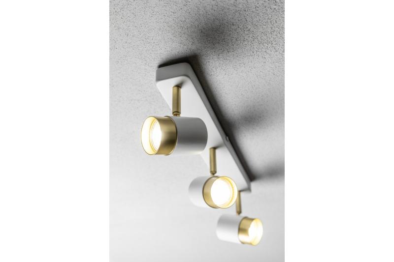 Armatura de Teto Decorativa ORIO alumínio 43.0x5.5x14.0 IP20 3*GU10 máx. 50W redonda branca. 1208963966