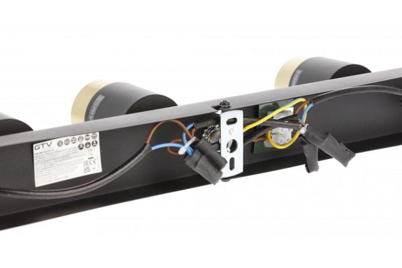 Luminária de Teto Decorativa ORIO alumínio 43.0x5.5x14.0 IP20 3*GU10 máx. 50W redonda preta. 1208963967