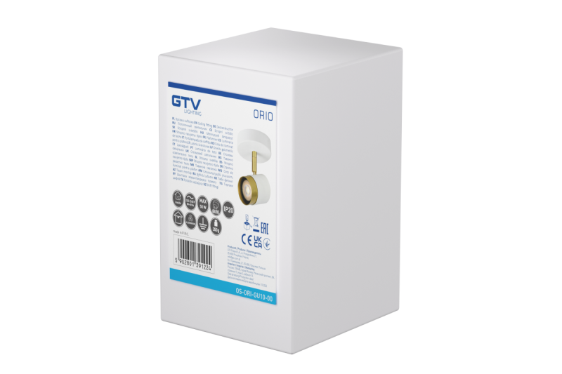 Luminária de Teto Decorativa ORIO alumínio 11.6x5.6x11.5 IP20 1*Gu10 máx. 50W redonda branca. 1208963968