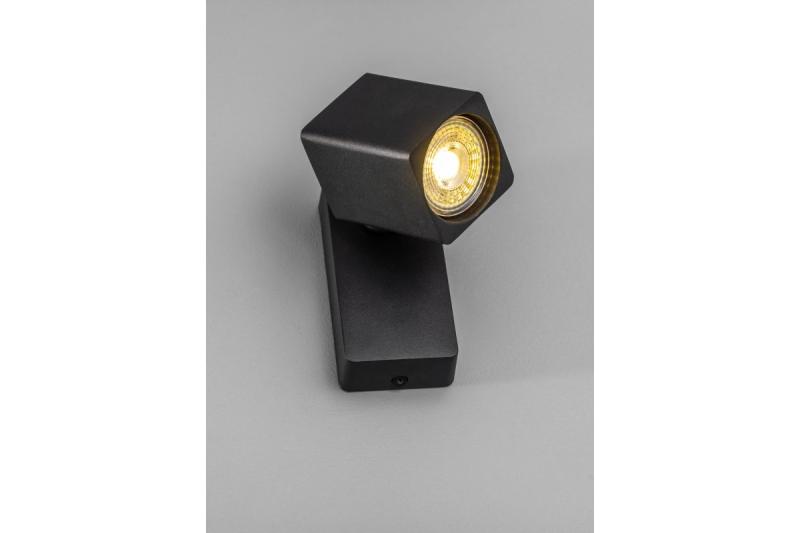 Luminária de Parede Decorativa RENO alumínio IP20 máx. 20W quadrado simples preto. 1208963978