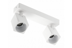 Armatura de Teto Decorativa RENO alumínio IP20 máx. 20W*2 duplo quadrado branco. 1208963981