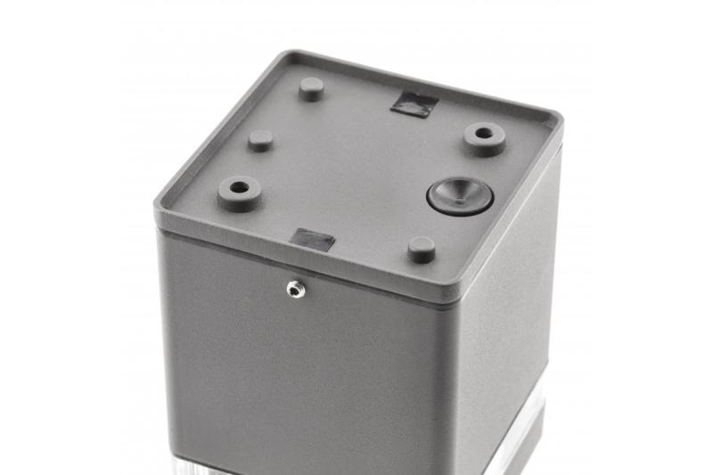 Plafoniera Decorativa RIVEN alum 102x120 IP54 máx 35W quadrado grafite. 1208963983