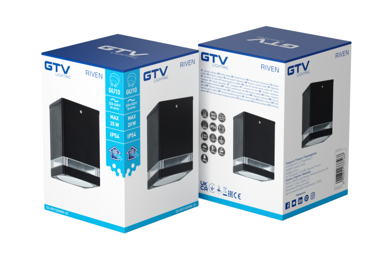 Plafoniera Decorativa RIVEN alum 102x120 IP54 máx 35W quadrado grafite. 1208963983