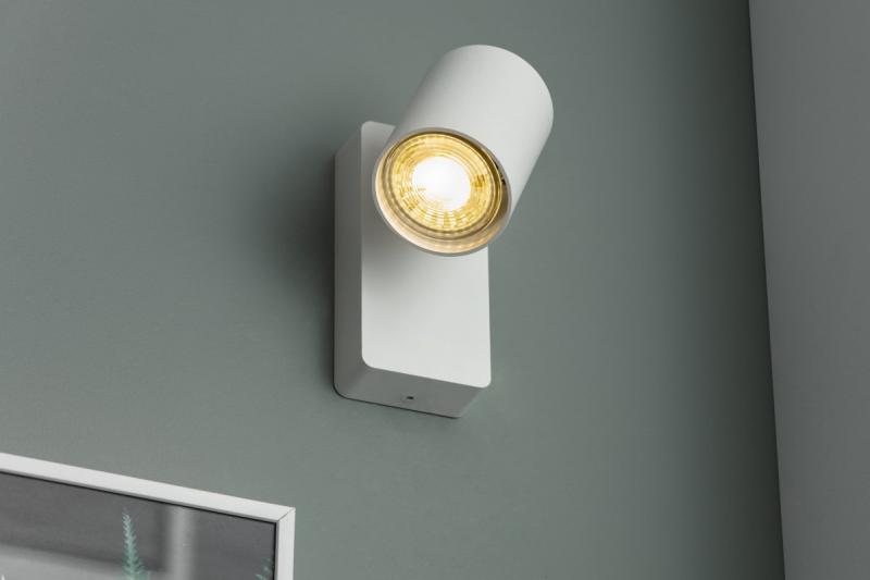 Decoração Luminária de Parede SANTO alumínio IP20 max. 20W único redondo branco. 1208963994