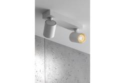 Armatura de Teto Decorativa SANTO em alumínio IP20 máx. 20W*2 duplo redondo branco. 1208963998